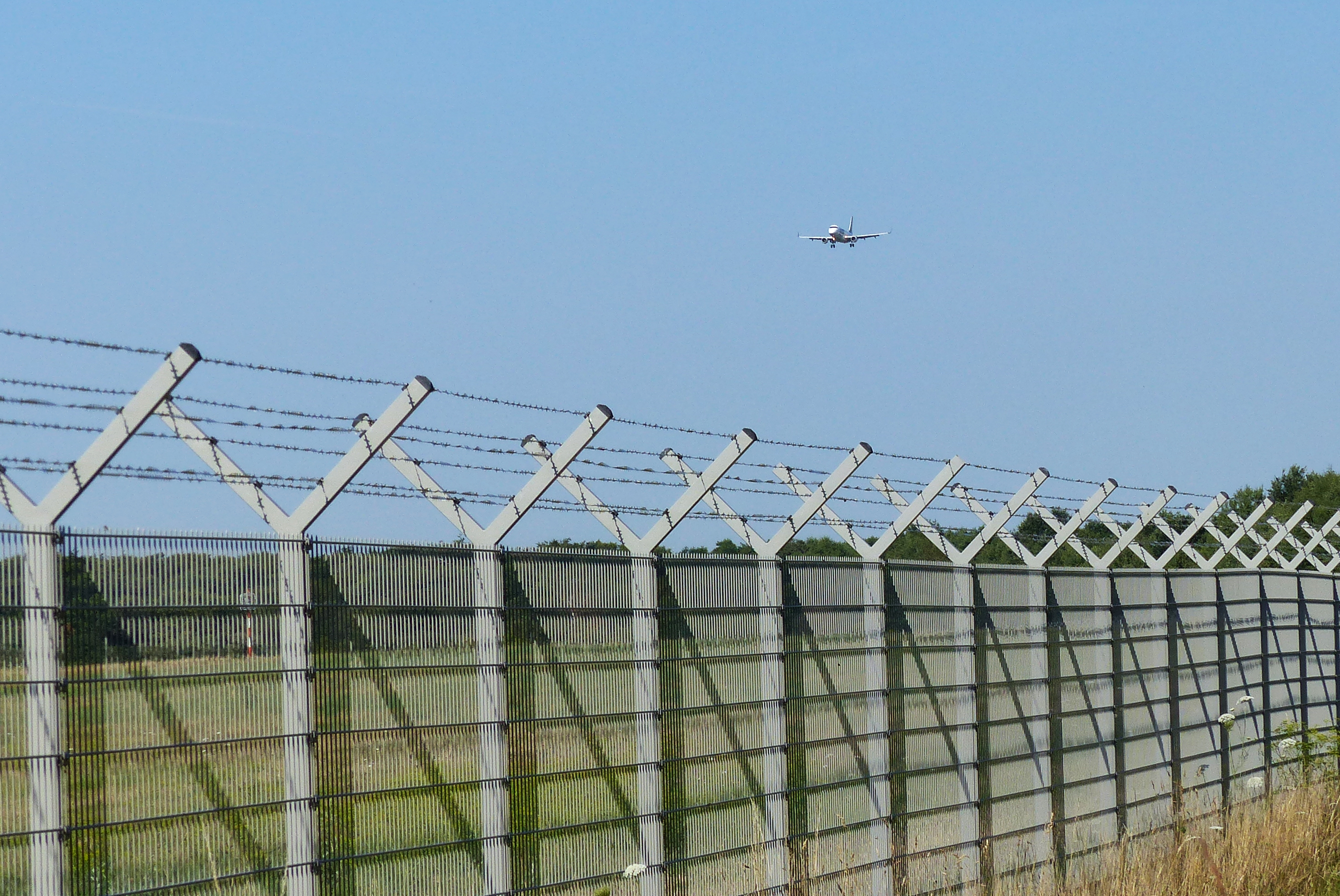 Security fence of an airport